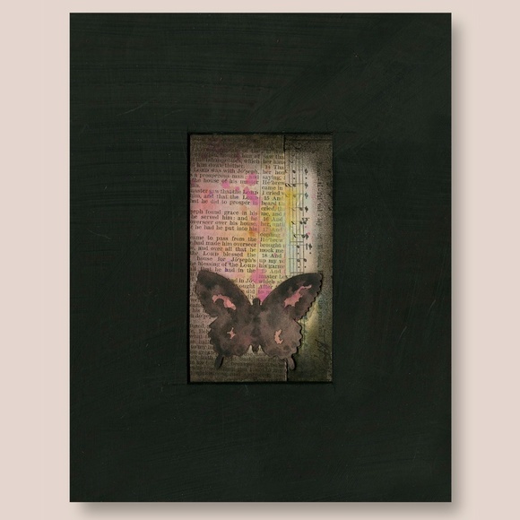 Original Butterfly Collage Art - Butterfly Collage 8 - Picture 1 of 5